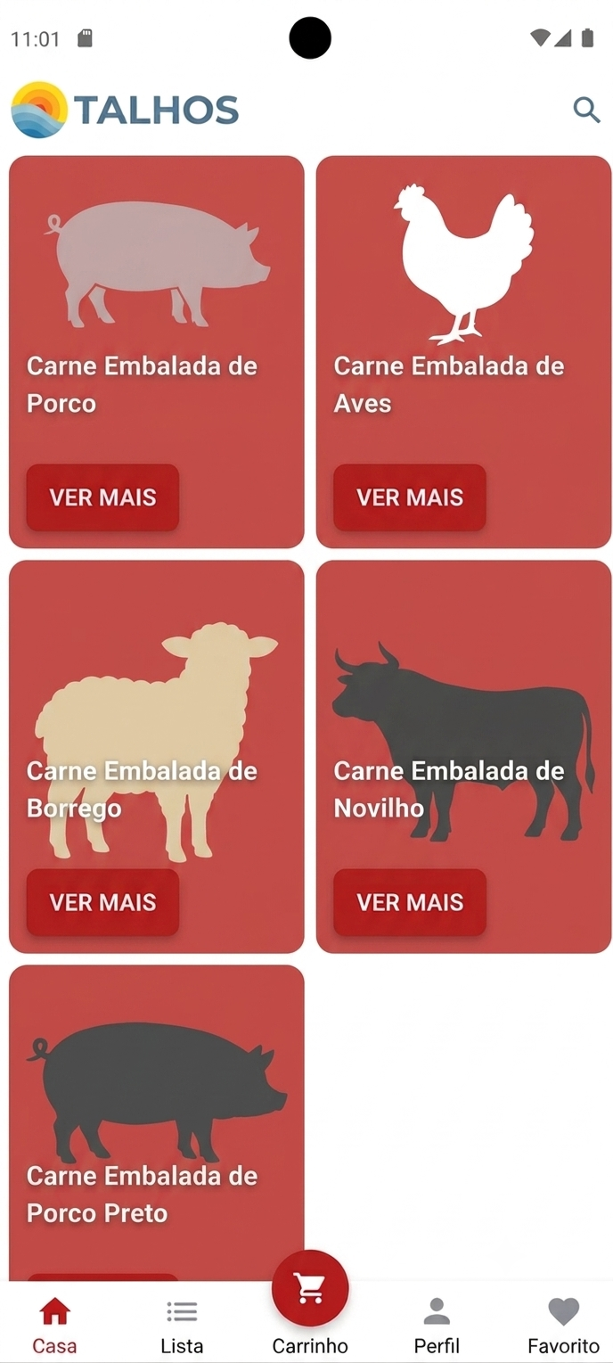 Aplicação EZapp B2B num iPhone